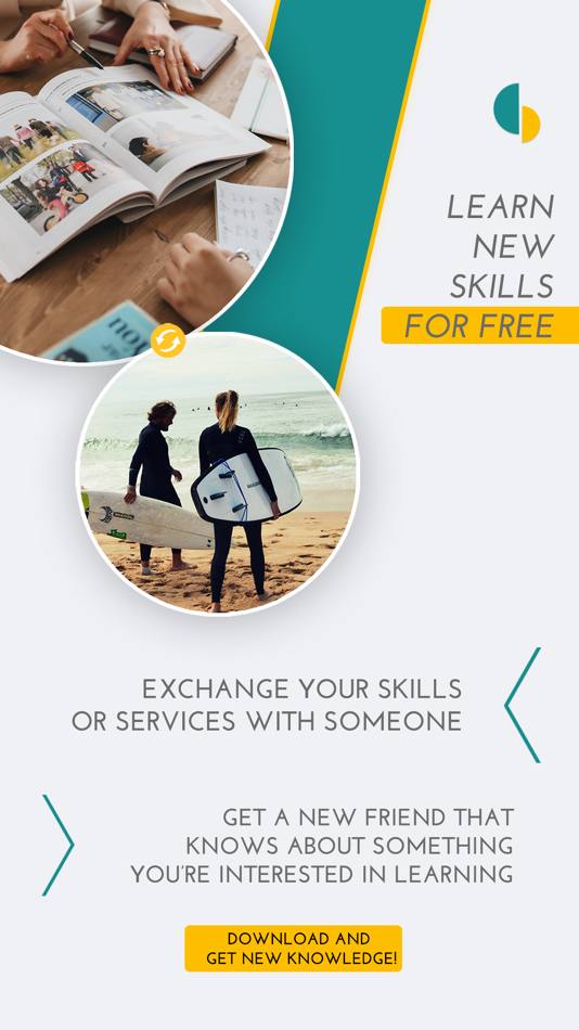 #1. SkillSwap - Learn new Skills (iOS) 来自: Bruno Soares