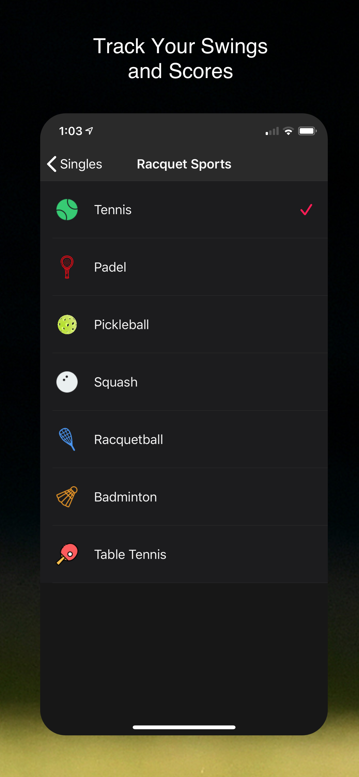 TennisKeeper: Swings & Scores