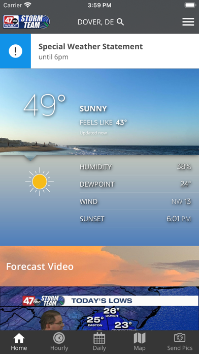 Screenshot #1 pour 47abc Weather