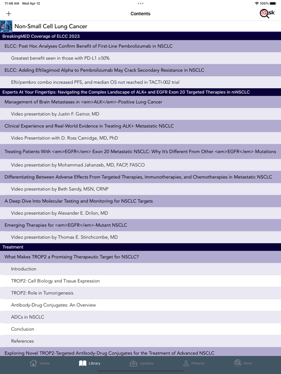 Screenshot #6 pour Non-Small Cell Lung Cancer
