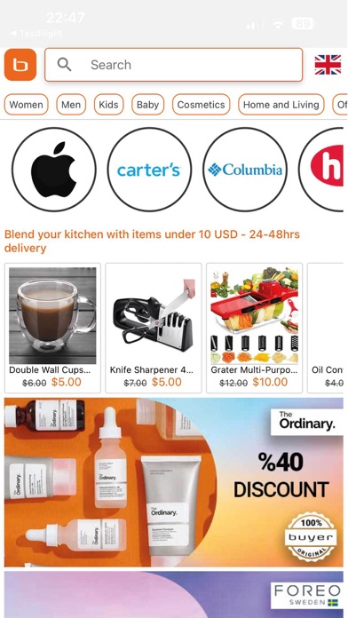 Buyer Online Shop Screenshot