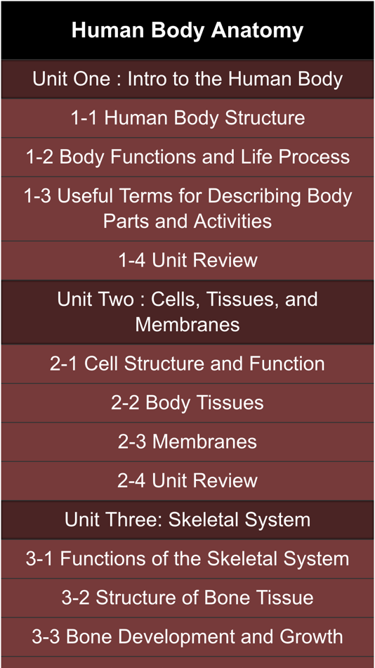 body anatomy guide - 1.3 - (iOS)