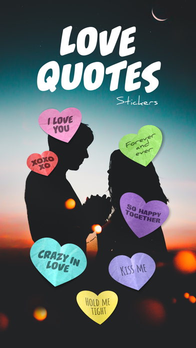 Screenshot #1 pour Love Quotes Stickers