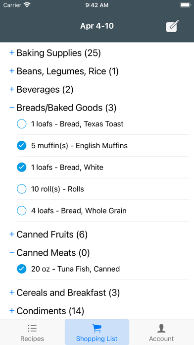 GroveRecipes Screenshot