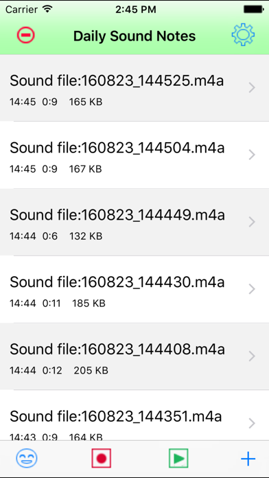 Screenshot #1 pour Daily Sound Notes Professional