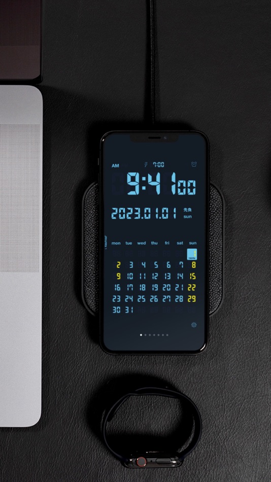 #5. LCD Clock - Clock & Calendar (iOS) 作者: forYou inc.