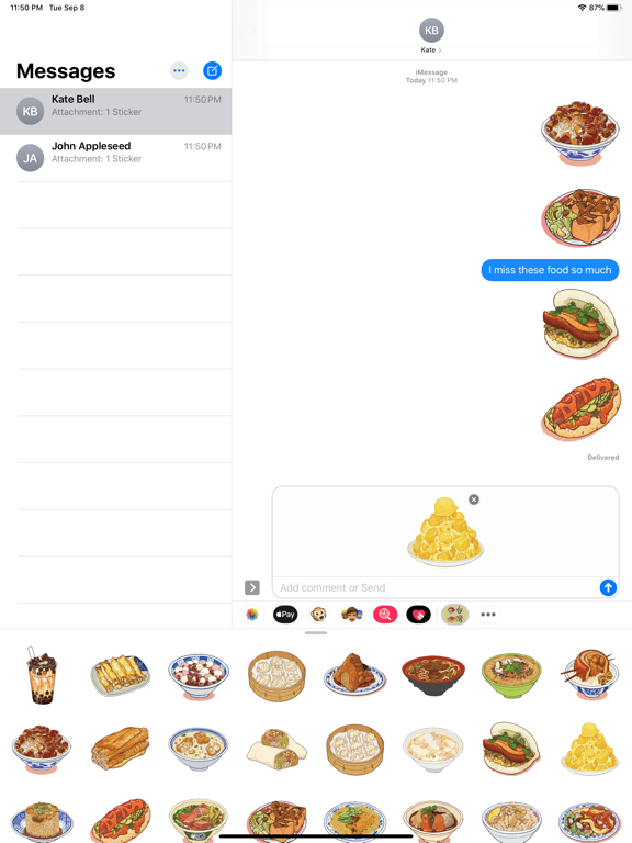 Screenshot #6 pour Taiwanese Snacks Stickers