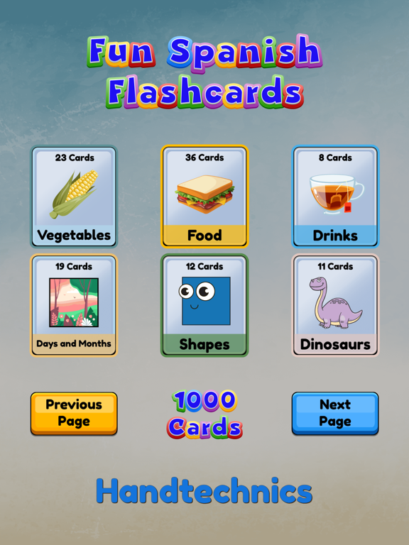 Fun Spanish Flashcards 2025 iPad screenshot