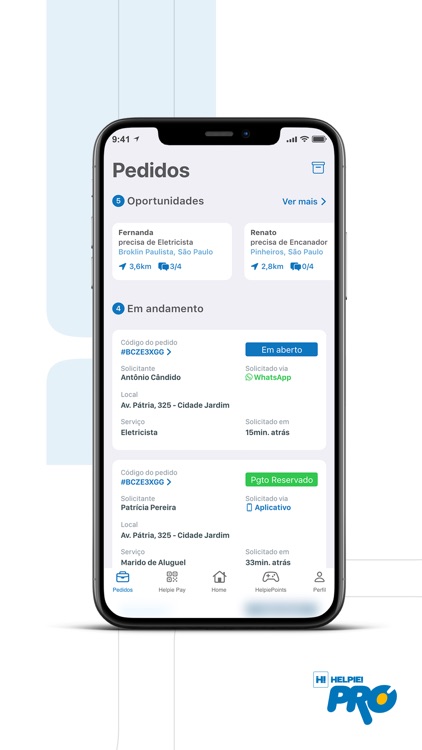 HELPIE PRO - Ofereça Serviços