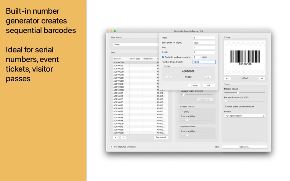 #3. Softmatic BarcodeFactory V5 (macOS) 由: Softmatic GmbH