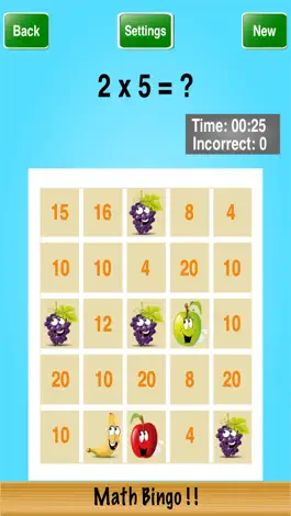 Game screenshot Math Bingo ! ! apk