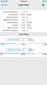 HVAC Psychrometric LT screenshot