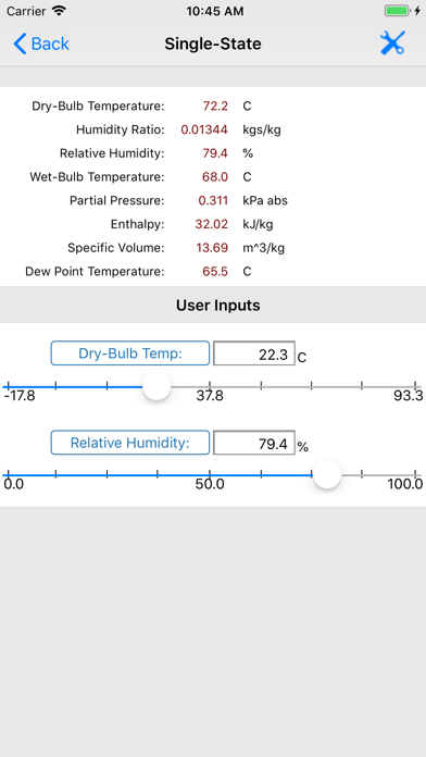 HVAC Psychrometric LT Screenshot
