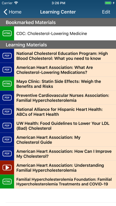 Cholesterol Manager Screenshot