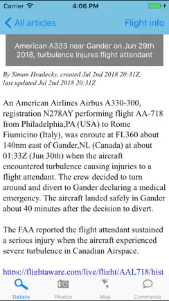 The Aviation Herald iPhone image 2