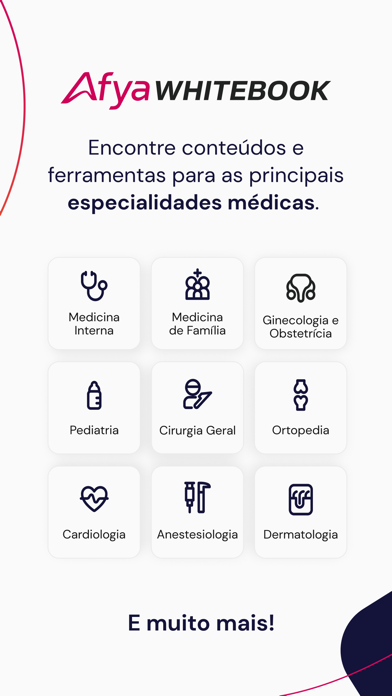 Afya Whitebook: App Medicina Screenshot