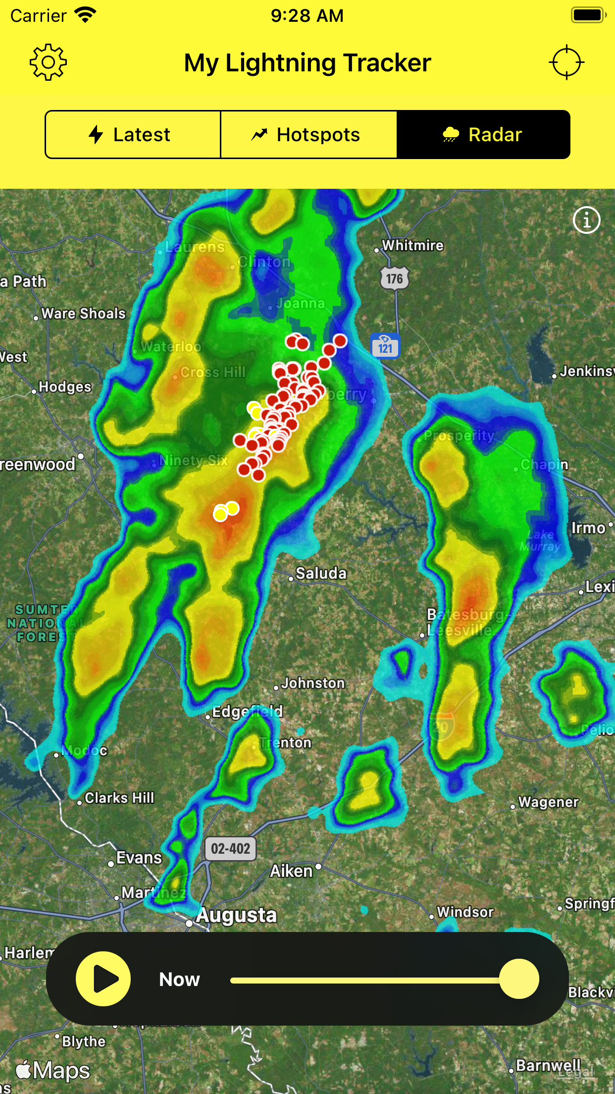 My Lightning Tracker & Alerts screenshot 2