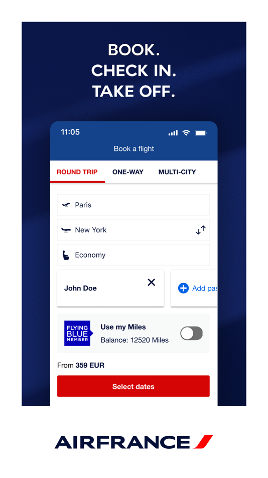 Air France - Book a flight - 14.6.0 - (iOS)