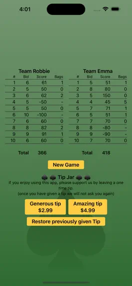 Game screenshot Spades ScoreBook hack