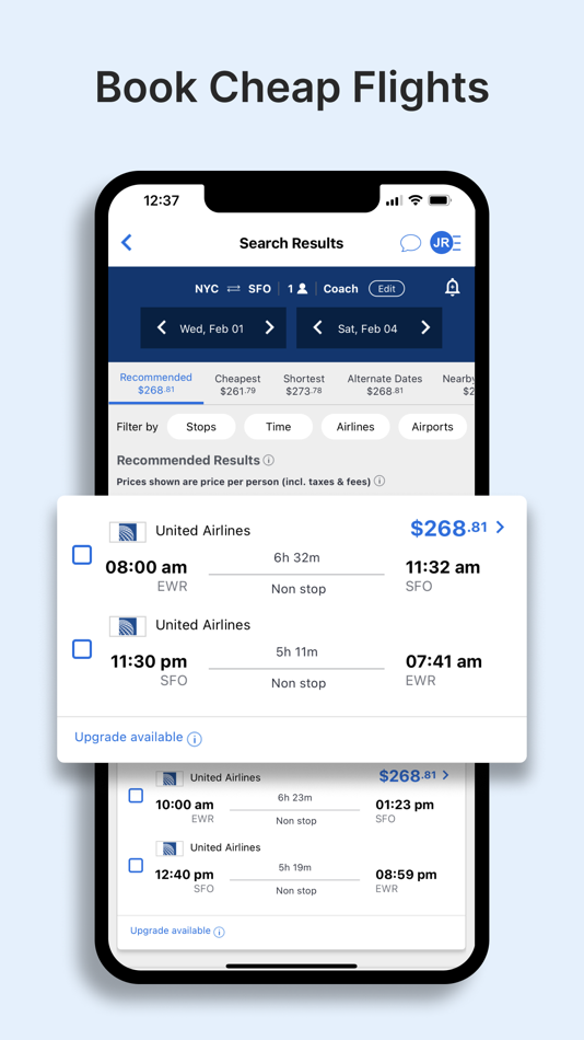 CheapOair: Cheap Flight Deals - 4.115.0 - (iOS)