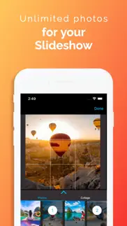 slideshow with music maker app iphone screenshot 1