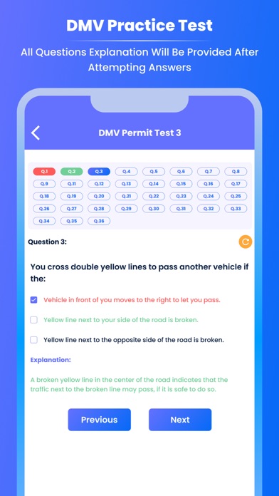 Screenshot #3 pour DMV Practice Test