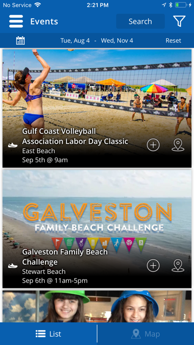Visit Galveston Screenshot