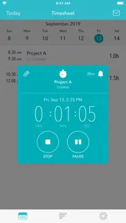 timesheet - time tracker iphone screenshot 3