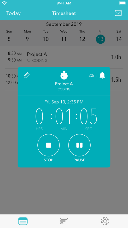 #3. Timesheet - Time Tracker (iOS) 由: Flask LLP