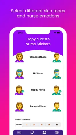 Game screenshot Nurse Emoji Keyboard Stickers apk