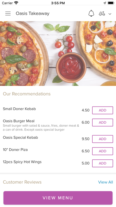 Oasis Takeaway, Screenshot