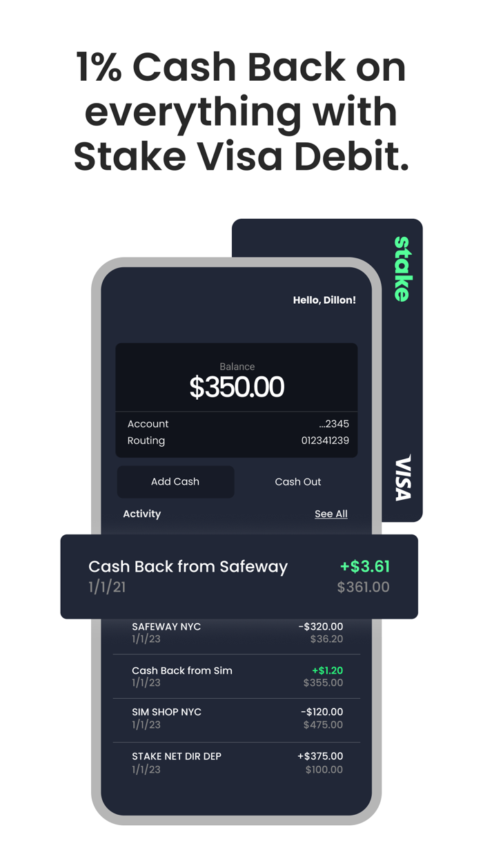 Stake Rent with a Return