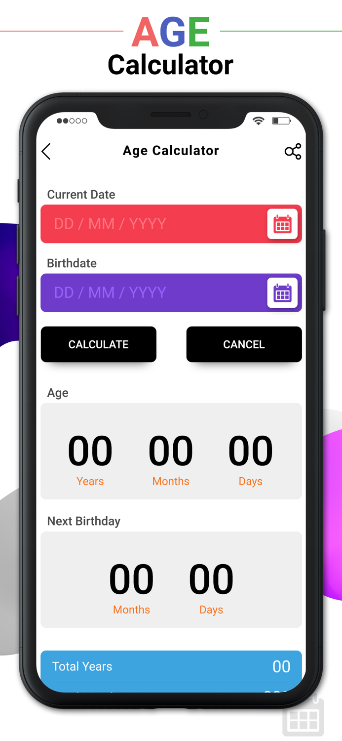 Age and Birthdate Calculator