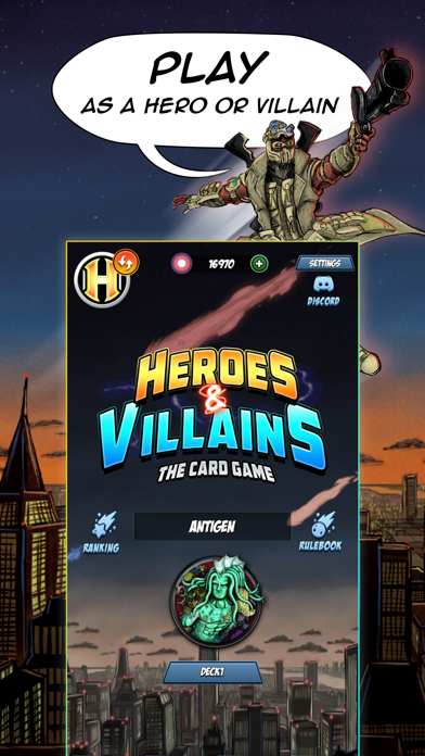 Heroes & Villains: PvP CCG Screenshot