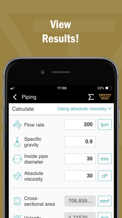 Hydraulic System Calculator Screenshot