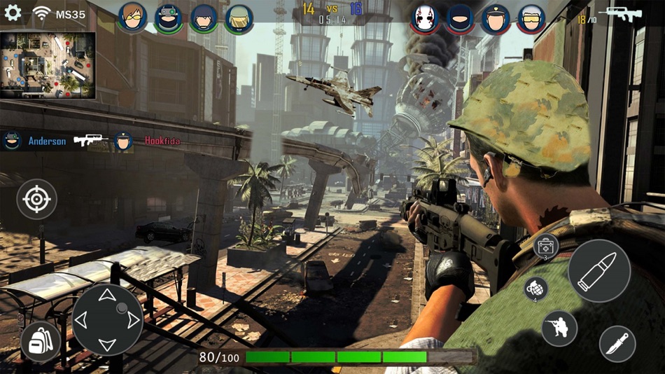 #2. Modern Ops Commando Shooting (iOS) Podle: Zakia Bibi