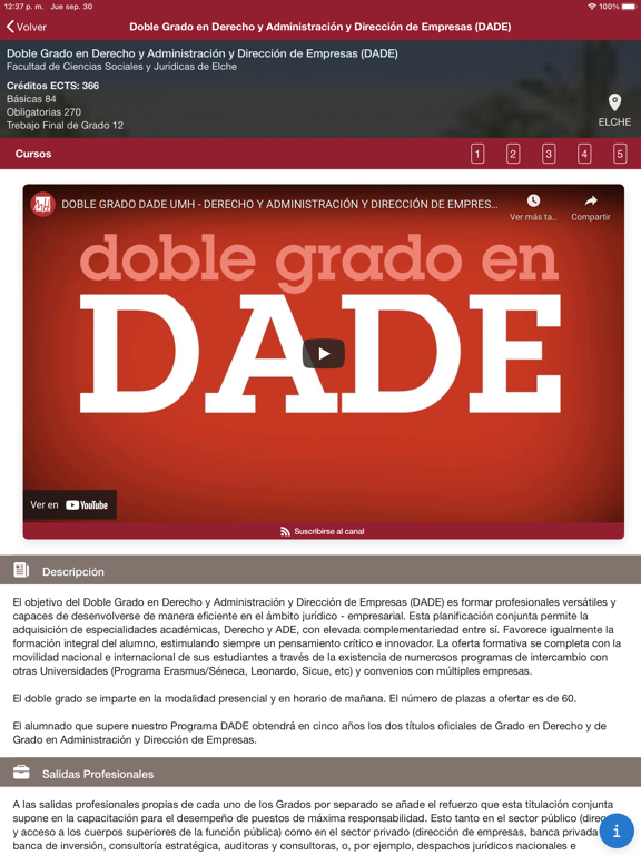 UMH app iPad screenshot 4 - Education app