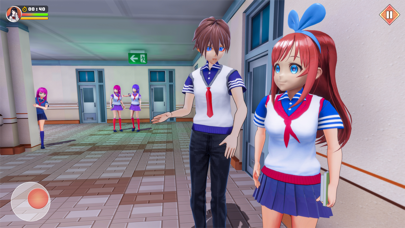 Anime School Girl Love Life 3D screenshot 4