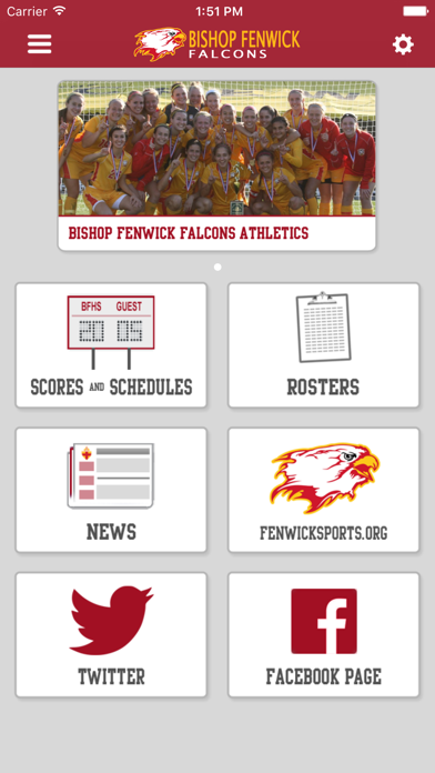 Bishop Fenwick Athletics Screenshot