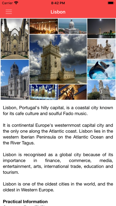 Screenshot #1 pour Lisbon City Guide