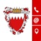 This application provides a list of Government Entities in the Kingdom of Bahrain that includes the employees details, contact details, social media accounts and the location for each entity on an interactive map
