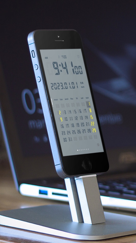 #6. LCD Clock - Clock & Calendar (iOS) 作者: forYou inc.