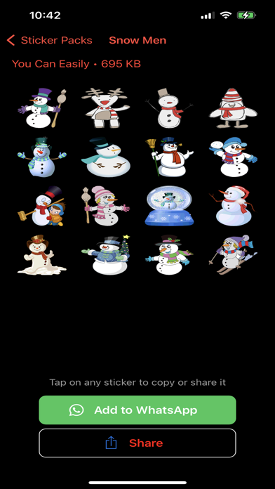 Christmas Stickers WA Screenshot