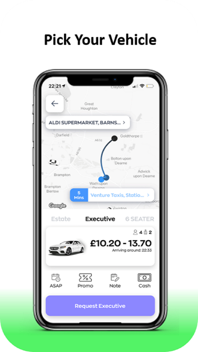 Venture Taxis Screenshot