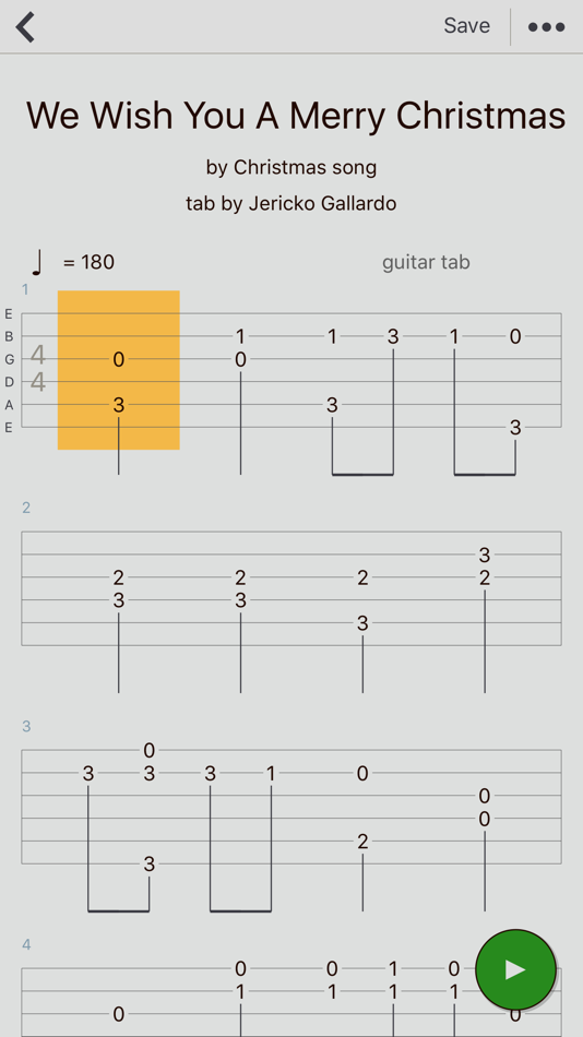 Guitar Tabs X - tabs editor - 2.6 - (iOS)
