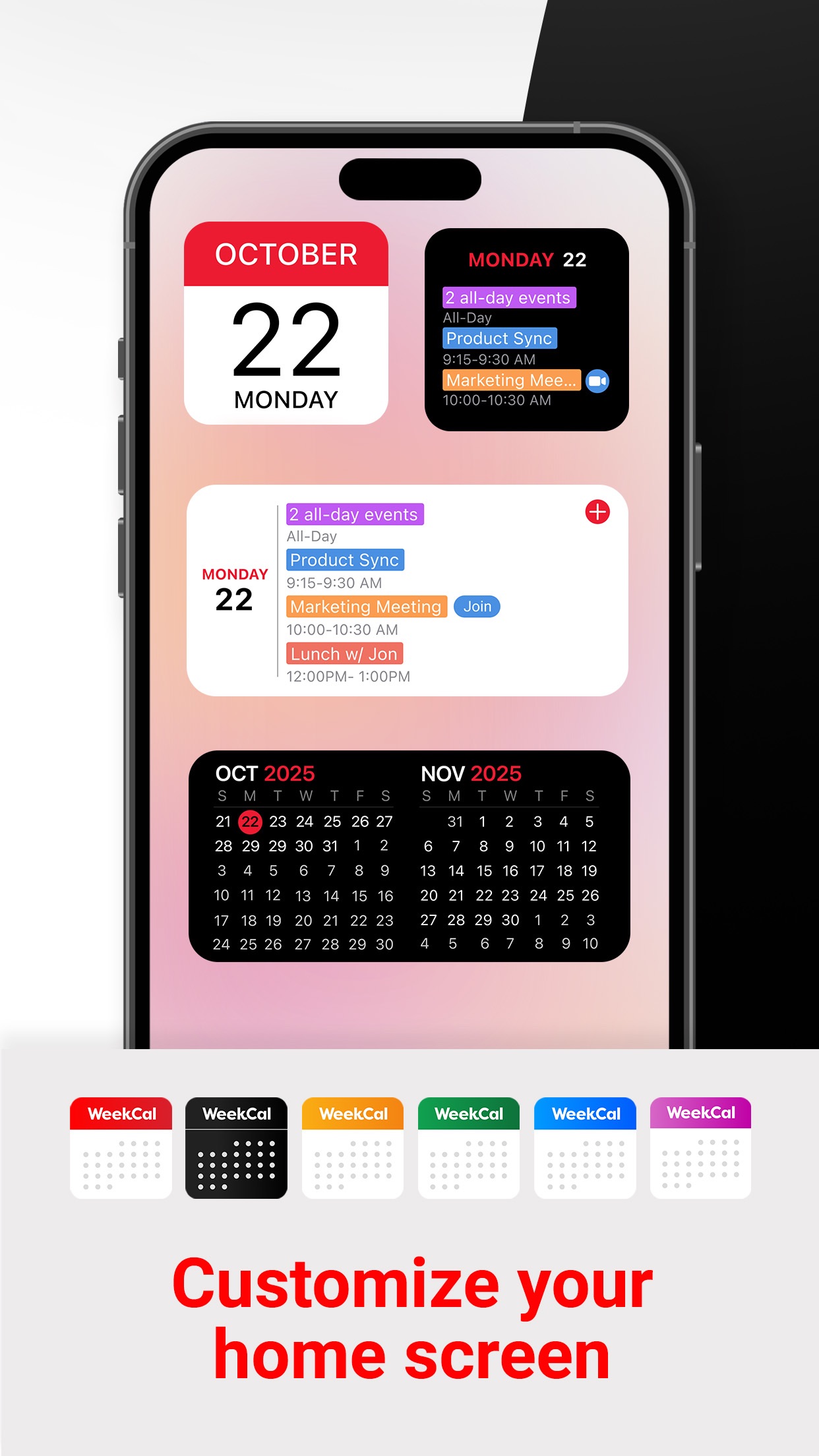 Screenshot do app Week Calendar - Planejador