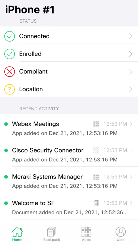 Meraki Systems Manager - 2.6.7 - (iOS)