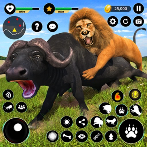 Lion Hunting Simulator Game Icon
