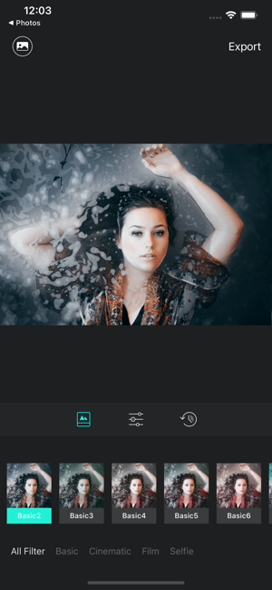 Luca — zrzut ekranu edytora zdjęć i filtrów