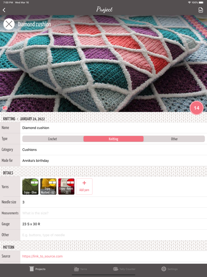 Yarnal - Knitting and Crochet